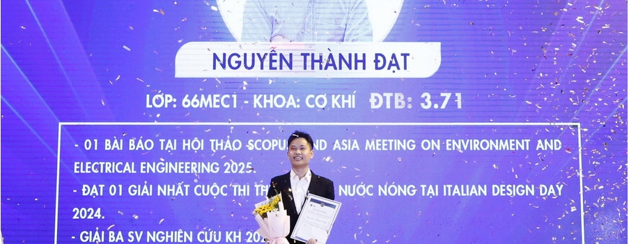 Chủ nhân Giải CSC Award 2025 gọi tên nam sinh cơ khí